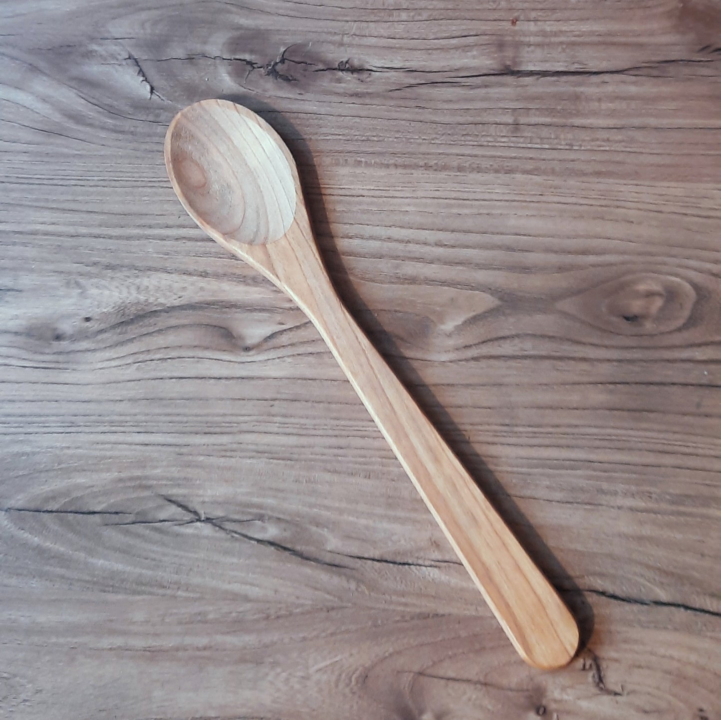Löffel, oval, geölt aus Kirschholz 32 cm