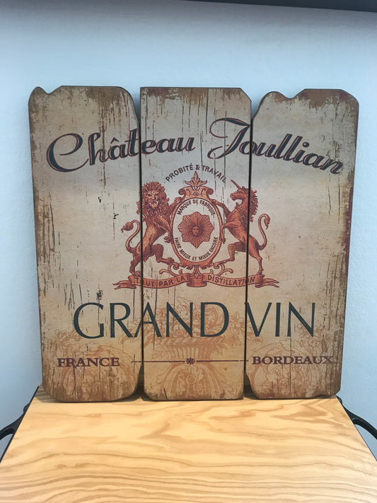 Wein Labels, Wandbild