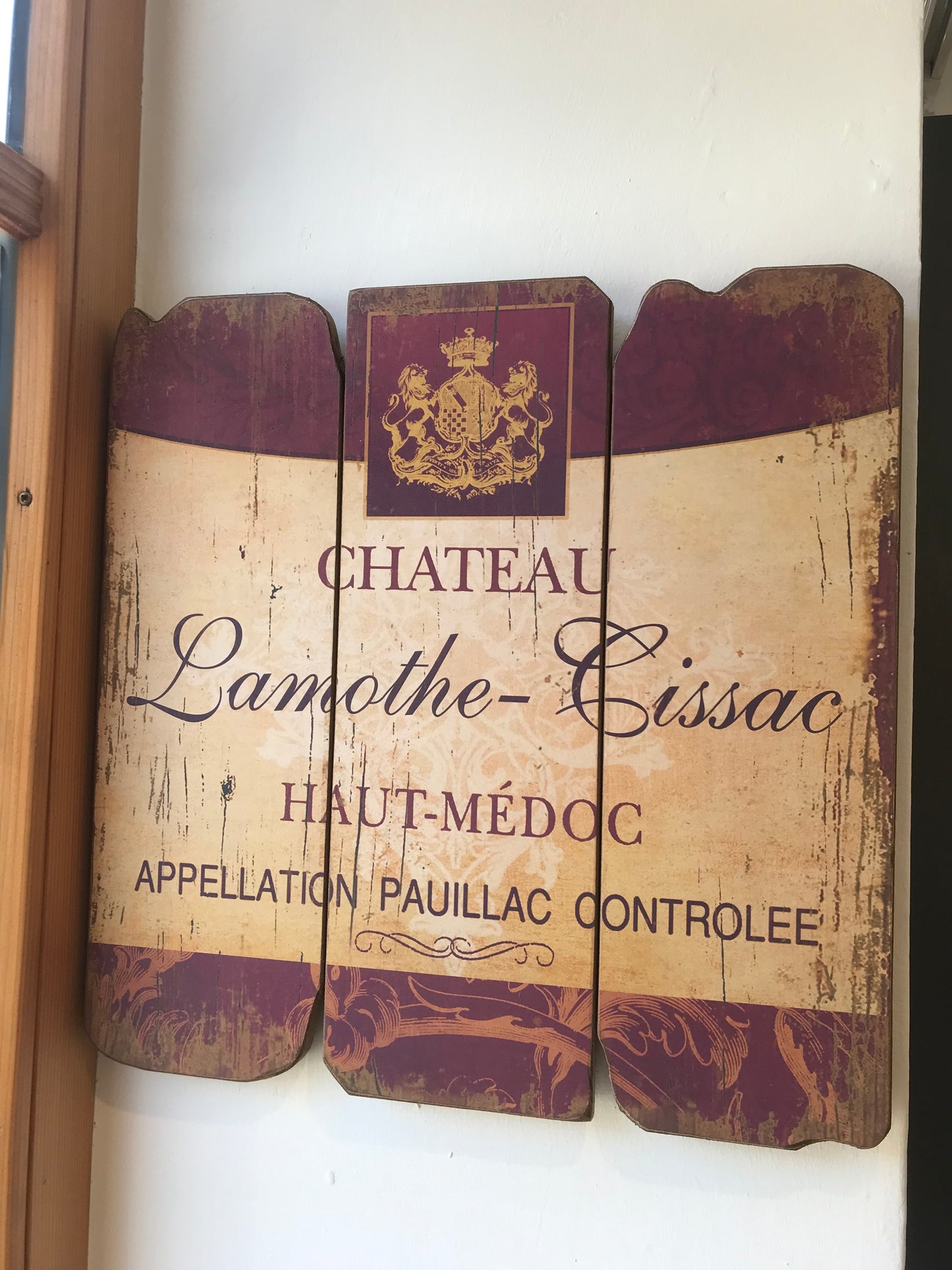 Wein Labels, Wandbild