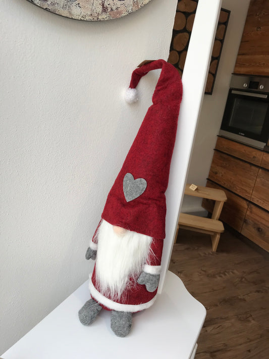Tomte mit Herz-Hut / Wichtel