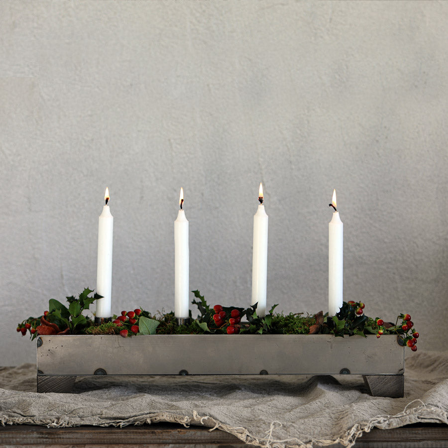 Rustikaler Kerzenständer für 4 Kerzen