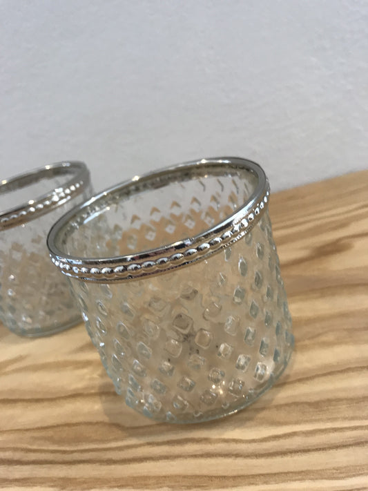 Kleines Windlicht in schöner Glas-Optik