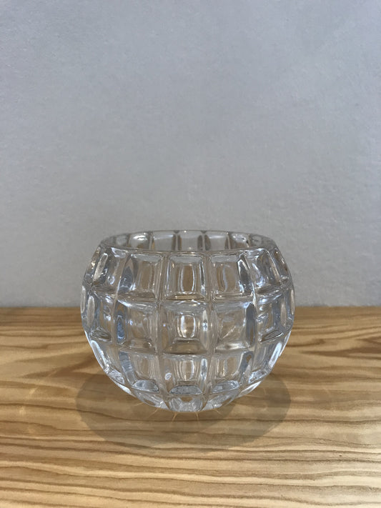 Rundes Windlicht aus Glas